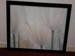 Zwart Lijst met grijs lila tulpen poster 55cm bij 45cm, Ophalen of Verzenden