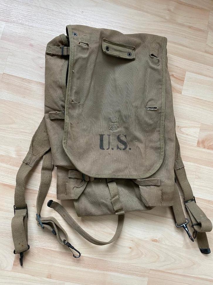WW2 US, M-1928 haversack en gerelateerd, Verzamelen, Militaria | Tweede Wereldoorlog, Landmacht, Overige typen, Amerika, Ophalen of Verzenden