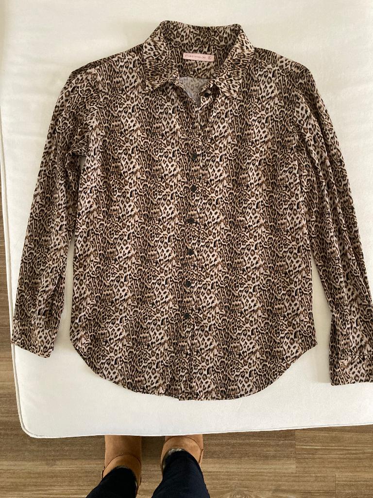 Blouse studio Anneloes panterprint XL, Kleding | Dames, Blouses en Tunieken, Studio Anneloes, Bruin, Maat 46/48 (XL) of groter