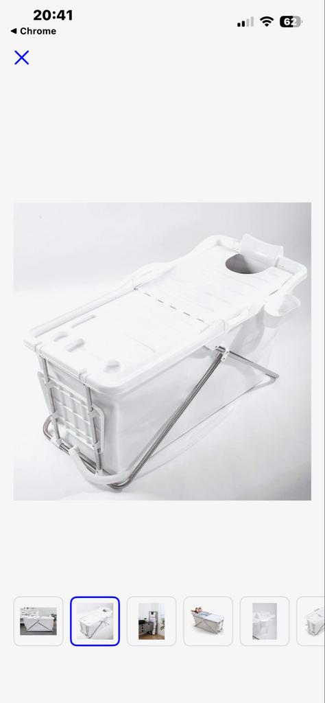 Wit opvouwbaar bad, Ophalen, Zo goed als nieuw, Overige typen