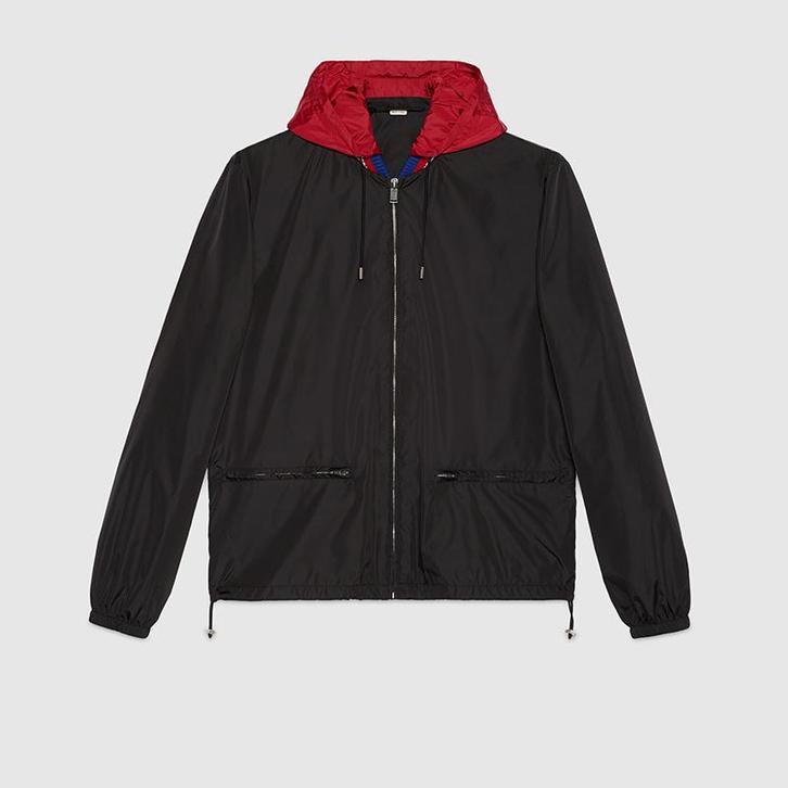 Gucci jas, Kleding | Heren, Jassen | Zomer, Gedragen, Maat 52/54 (L), Zwart, Ophalen of Verzenden