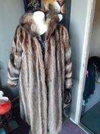 125 cm lange echte bruine bontjas bont jas bontmantel XL/XXL, Kleding | Dames, Ophalen of Verzenden, Zo goed als nieuw, Maat 46/48 (XL) of groter