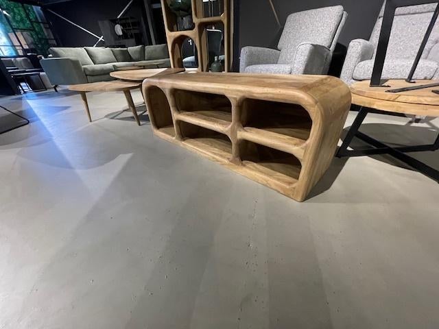 tv-meubel tropisch MASSIEF hardhout  130 cm breed actie