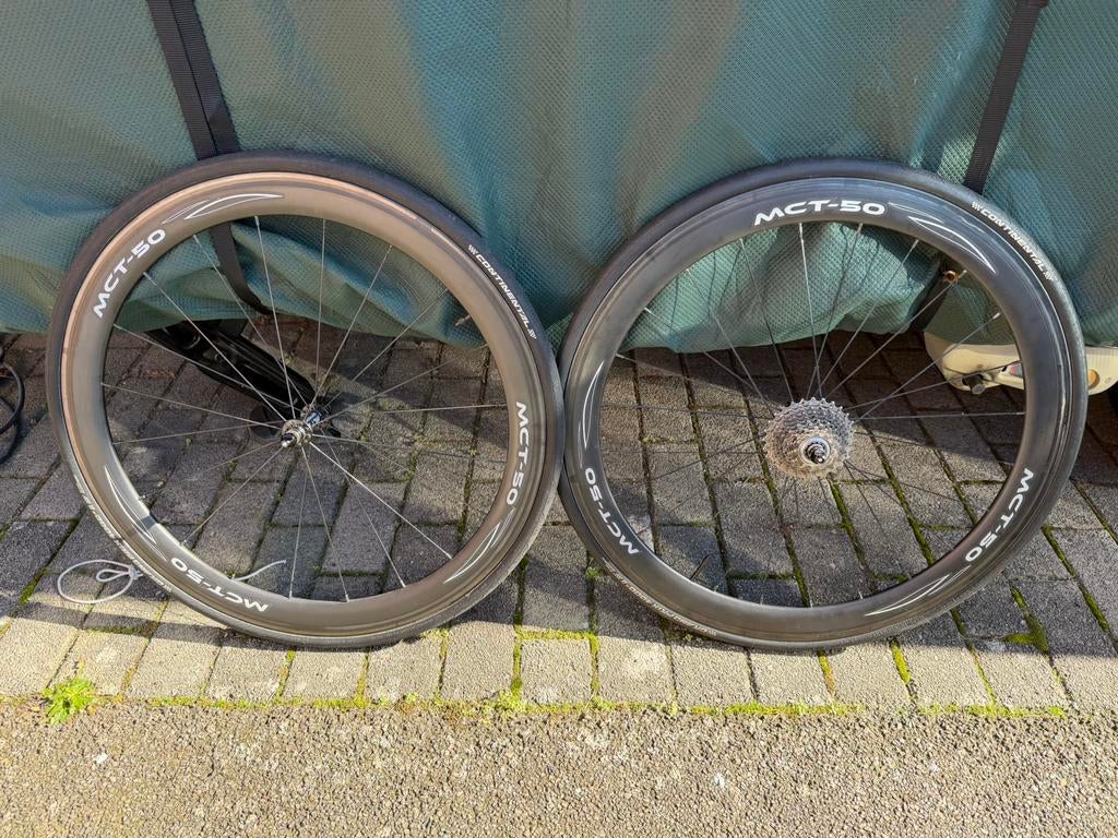 Mct 50 carbon wiel (velgremmen), Ophalen, Gebruikt, Racefiets, Wiel