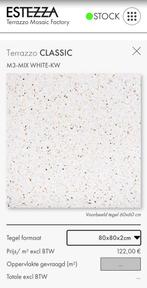 Terrazzo vloertegels 13,44m2 (80x80x2cm, 21 stuks), Ophalen, 60 cm of meer, Nieuw, 10 m² of meer