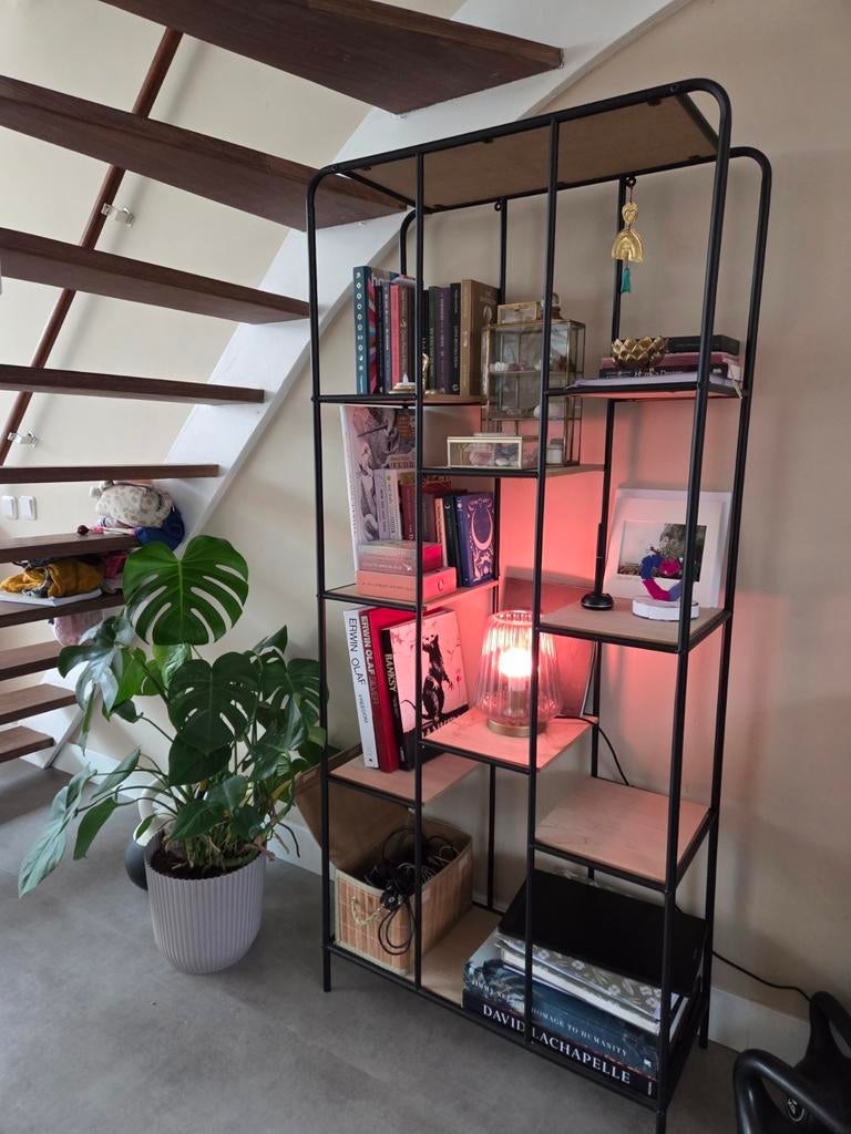 Mooie stevige vakkenkast met houten planken, Huis en Inrichting, Kasten | Boekenkasten, Ophalen