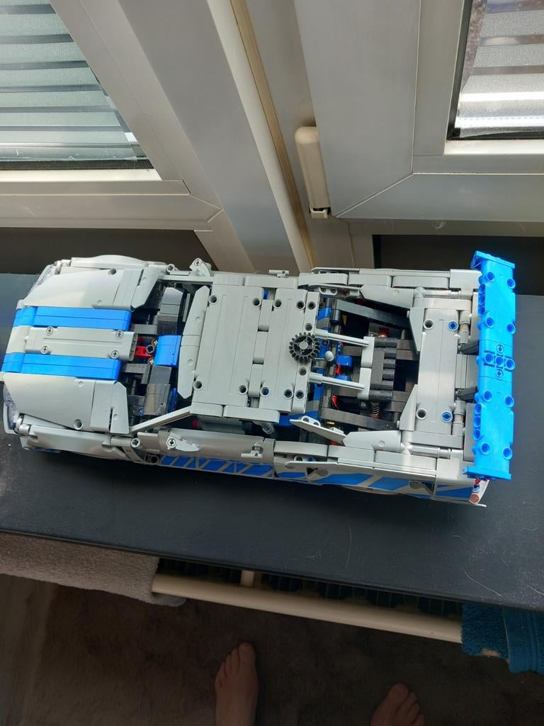 Lego Technic sportwagen, grijs/blauw van to fast to furious, Kinderen en Baby's, Speelgoed | Duplo en Lego, Zo goed als nieuw