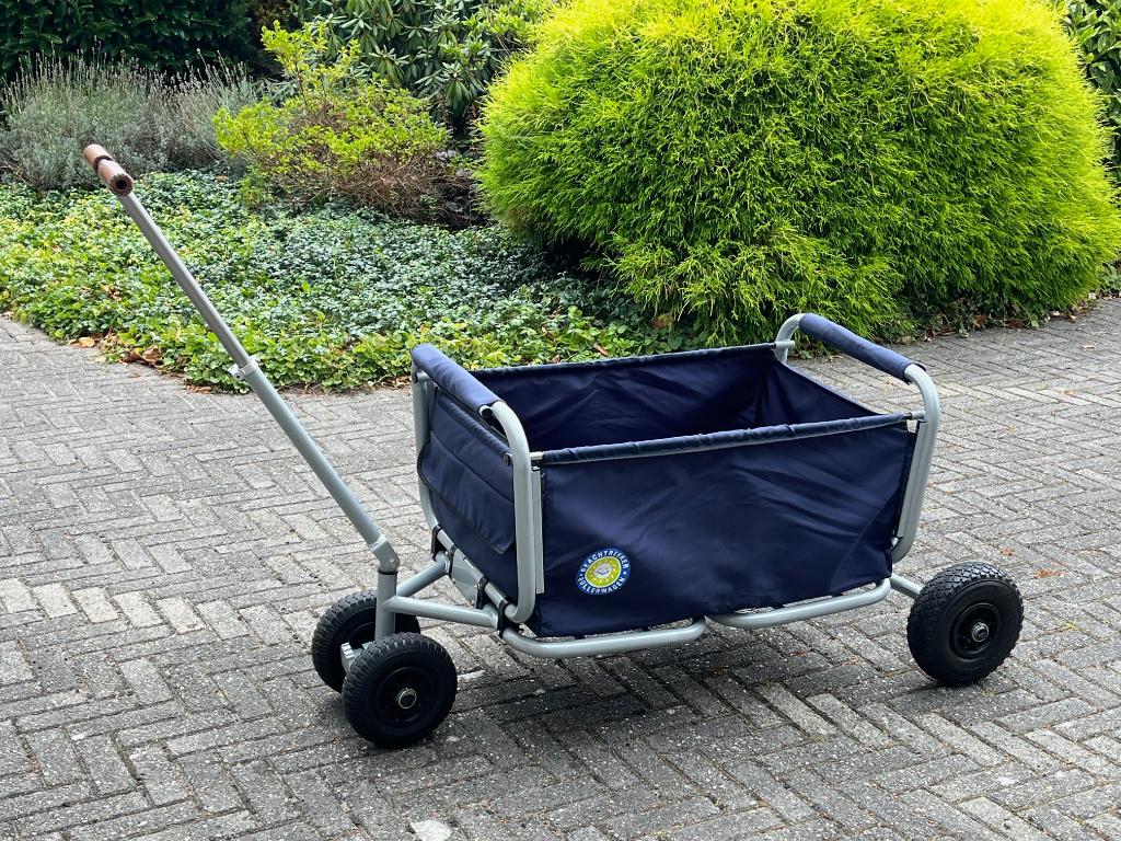 Beachtrekker Bolderwagen - degelijk en opvouwbaar, Caravans en Kamperen, Bolderkarren, Ophalen, Opvouwbaar, Zo goed als nieuw