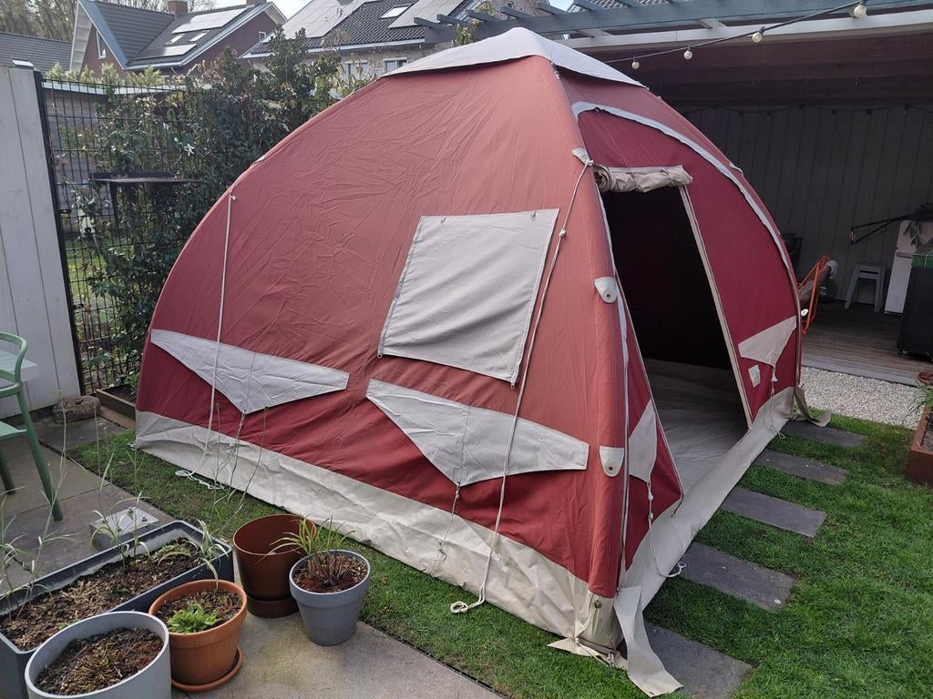 Karsten tent 300x300 met comfortluifel en afsluitwand, Caravans en Kamperen, Ophalen, Gebruikt, Tot en met 4