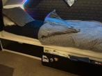 IKEA bed met lades, Gebruikt, 90 cm, Eenpersoons, Wit