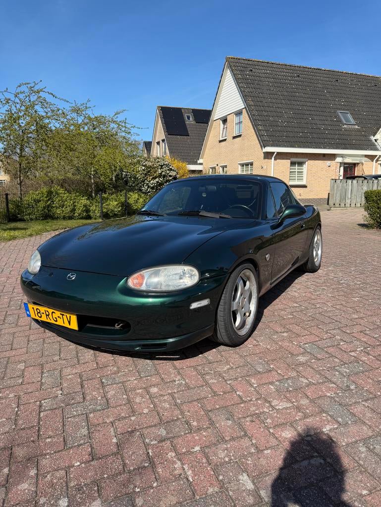 Mazda MX-5 1.8 I 1999 Groen, 40 €/maand, Zwart, Cabriolet, 1840 cc