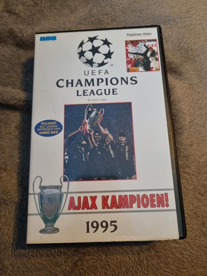 Ajax Kampioen 1995 VHS - UEFA Champions League, Cd's en Dvd's, VHS | Film, Gebruikt, Overige genres, Alle leeftijden, Ophalen of Verzenden