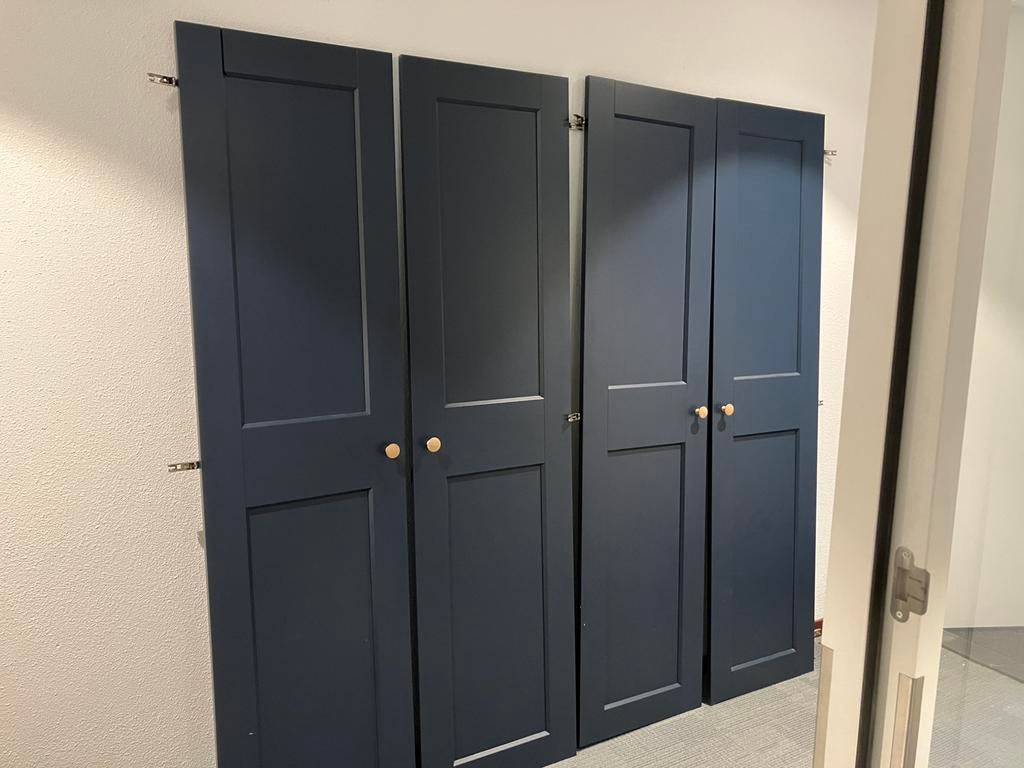 4 x IKEA Pax GRIMO deur donker blauw 50x195, Ophalen, 200 cm of meer, 50 tot 100 cm, Zo goed als nieuw