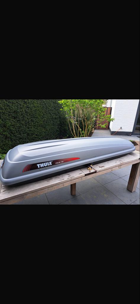 Thule Polar 700 Dakkoffer met dakdragers, Auto diversen, Dakkoffers, Ophalen, Gebruikt