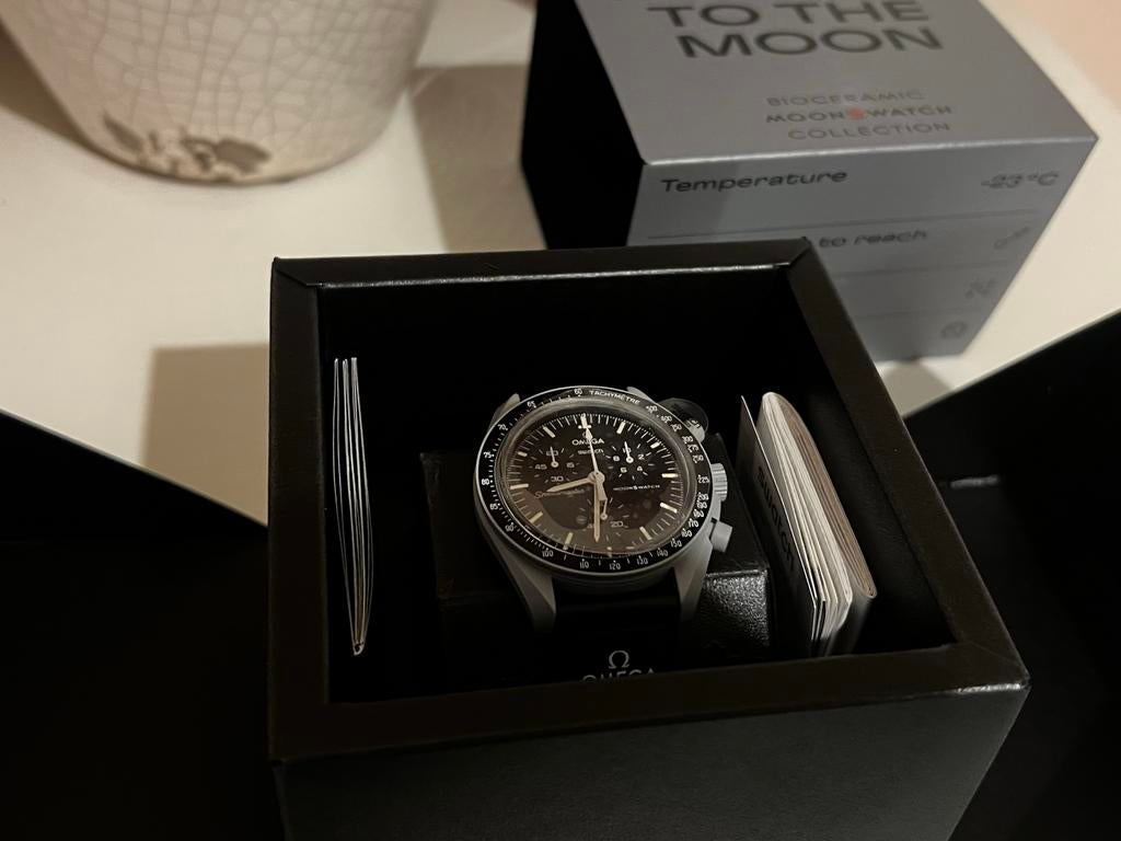 Swatch Mission to the Moon - MoonSwatch (ongedragen), Kunststof, Polshorloge, Nieuw, Ophalen of Verzenden