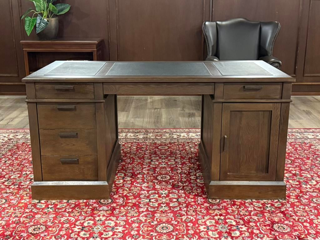 Klassiek Engels bureau (eikenhout) #650, Overige typen, Hout, Bruin, Ophalen of Verzenden