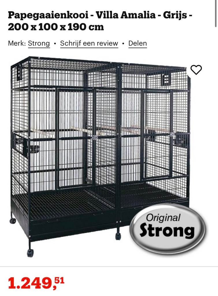 Zo goed als nieuwe kooi, Dieren en Toebehoren, Ophalen of Verzenden, Zo goed als nieuw, Metaal, Vogelkooi