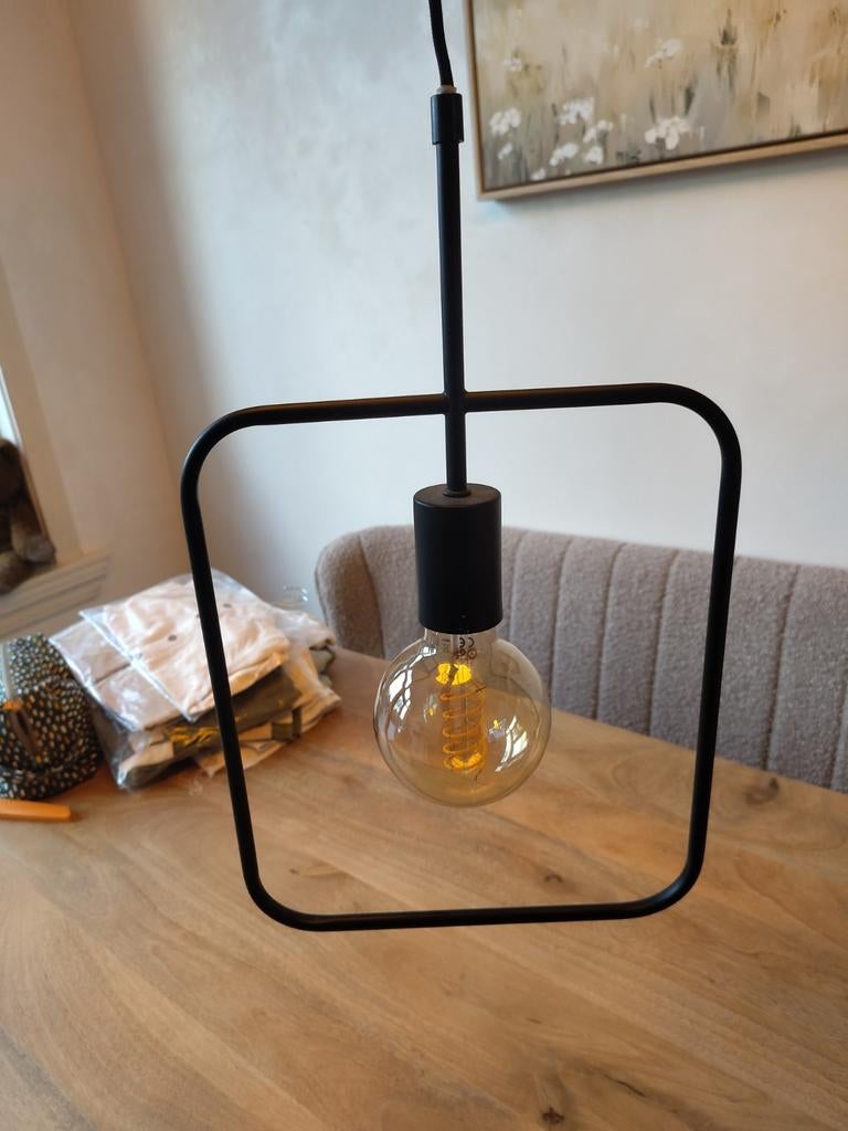 3x HEMA hanglamp en 1x HEMA stalamp (zonder peer), Huis en Inrichting, Lampen | Hanglampen, Ophalen, Gebruikt, Metaal, Modern, Industrieel