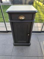 Leuk grenen oud zwart kastje., Ophalen, Gebruikt, Minder dan 45 cm, 70 cm of meer