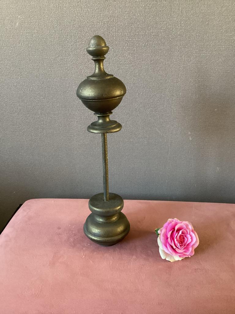 Decoratieve bronzen ornament pinakel stoer sober landelijk, Antiek en Kunst, Antiek | Woonaccessoires, Ophalen of Verzenden