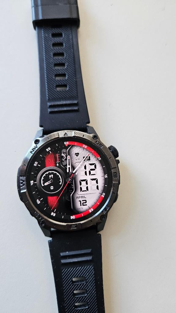 VWAR smartwatch, Sieraden, Tassen en Uiterlijk, Smartwatches, VWAR, Zwart, Nieuw, Ophalen of Verzenden