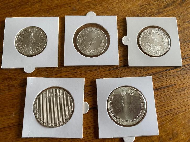 Diverse zilveren euromunten ( zie omschrijving), Postzegels en Munten, Munten | Nederland, Losse munt, Euro's, Koningin Beatrix