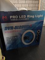 PRO LED Ring Light DVR-512DVG, Ophalen, Zo goed als nieuw, Lamp of Flitsset
