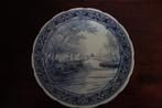 Wandbord Delfts Boch geschulpte rand, Ophalen of Verzenden