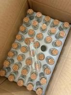 Mini glazen flesjes met kurk - 40stuks, Overige kleuren, Nieuw, Ophalen of Verzenden, Glas