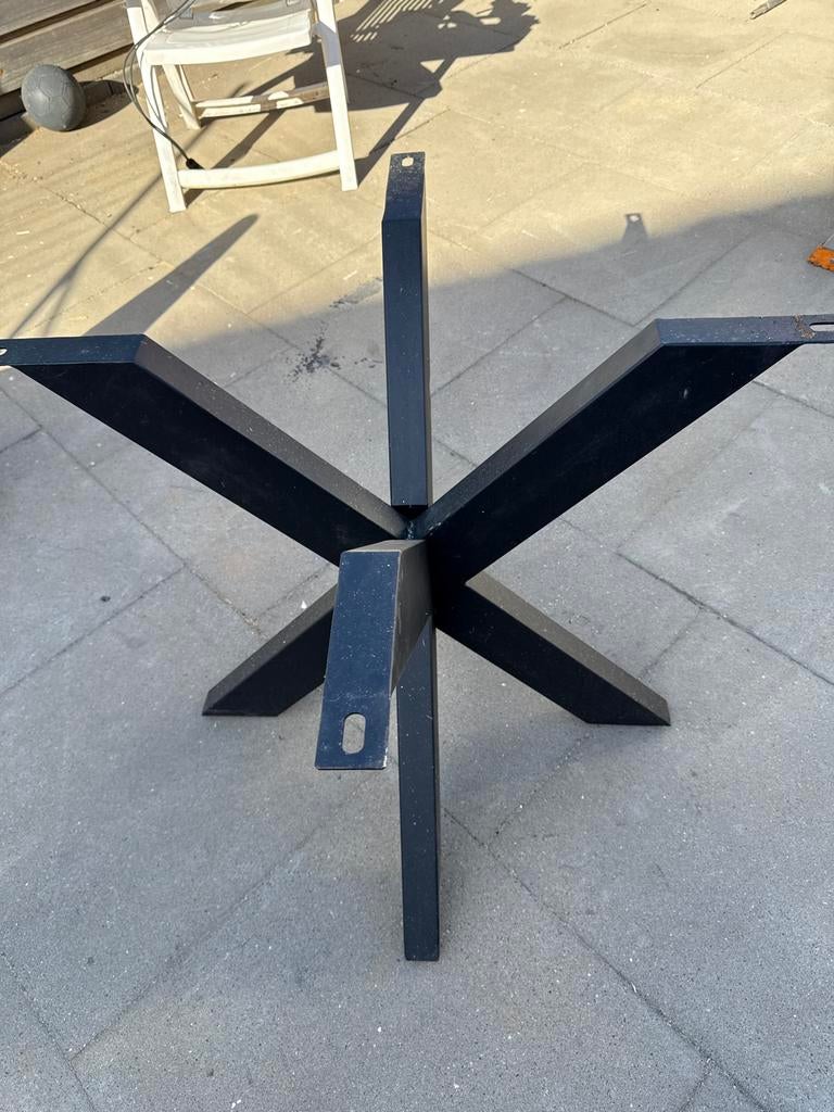 Matrix Tafelpoot - Zwart Metaal, Tafelpoot, Gebruikt, Minder dan 50 cm, Ophalen of Verzenden