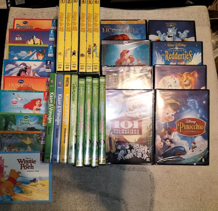 Disney dvds en lees mee CDs en meer, Cd's en Dvd's, VHS | Kinderen en Jeugd, Nieuw in verpakking, Tekenfilms en Animatie, Tekenfilm