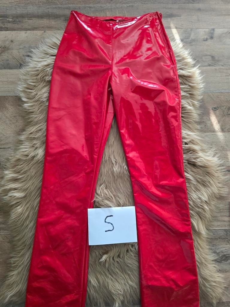 Lak legging maat s, Verzenden, Nieuw, Rood, Legging