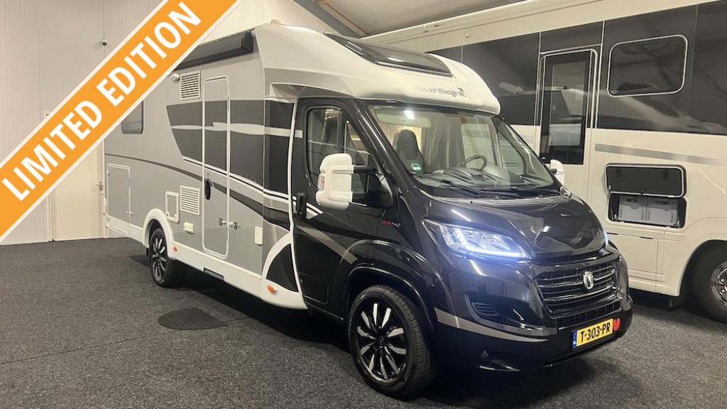 Stoere Sunlight!!! Lithium 210A/18 inch/2x Solar/Trekhaak, Caravans en Kamperen, Campers, Sunlight, Fiat, Particulier, Half-integraal