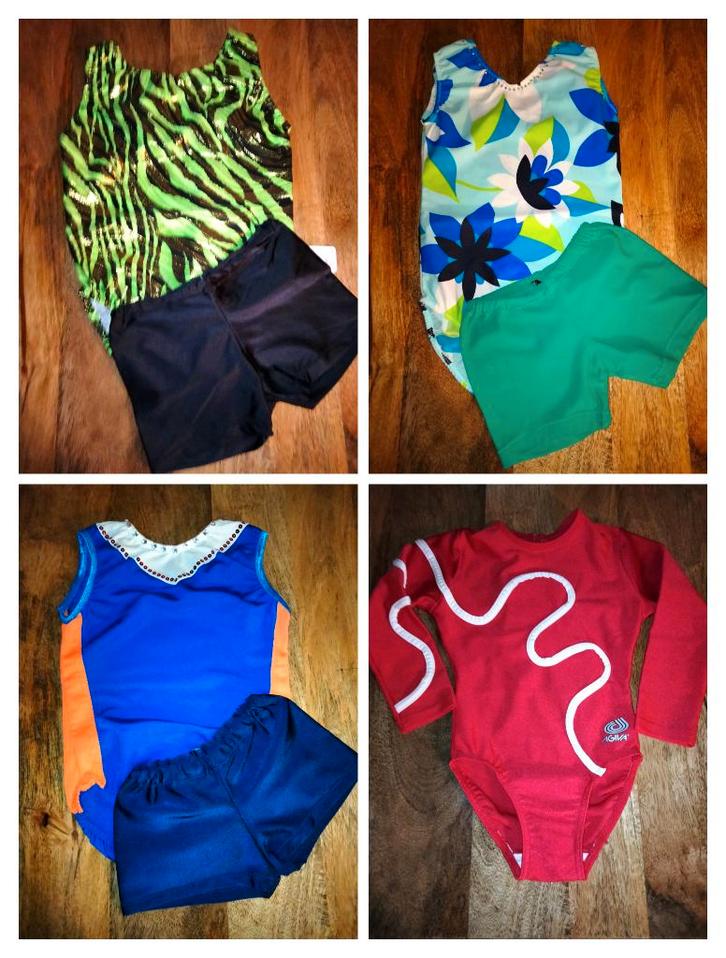 Turnpakjes/gympakjes maat 104 Uitverkoop, Sport en Fitness, Turnen, Zo goed als nieuw, Turnpak(je), Kleiner dan kindermaat 122