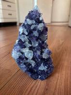 Staande amethist en bergkristal, Verzamelen, Mineralen en Fossielen, Ophalen