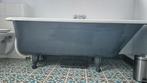 Prachtige gietijzeren badkuip donkerblauw in mooie staat, Ophalen, Gebruikt