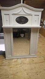 Antieke Spiegel met Decoratieve Details, Huis en Inrichting, Woonaccessoires | Spiegels, Ophalen, Gebruikt, 100 tot 150 cm, Rechthoekig