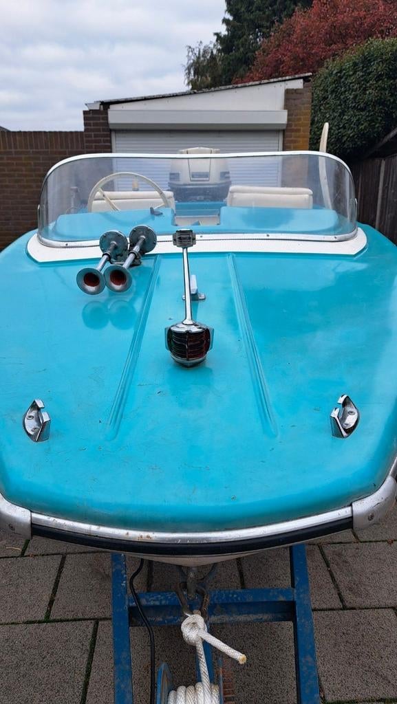 Vega ski boot met 60pk 4 cil johnson, Overige merken, Aluminium, Ophalen of Verzenden, Zo goed als nieuw