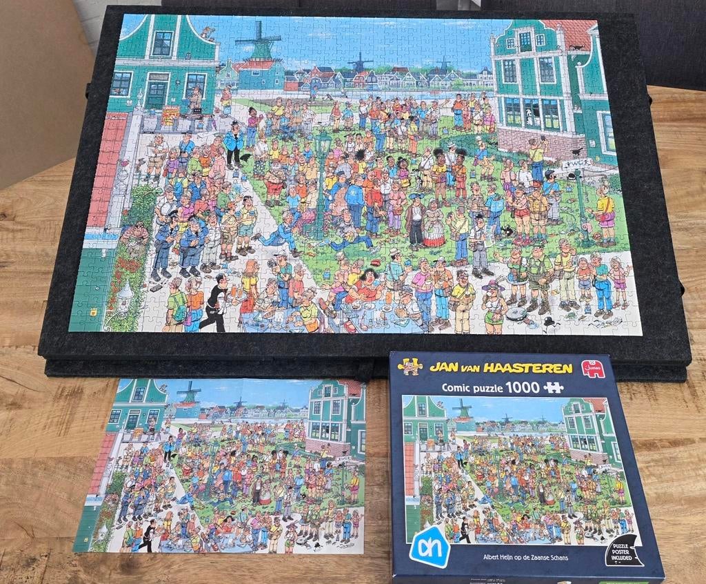 Jan van Haasteren puzzel - Albert Heijn op de Zaanse Schans, Hobby en Vrije tijd, Denksport en Puzzels, Zo goed als nieuw, Legpuzzel