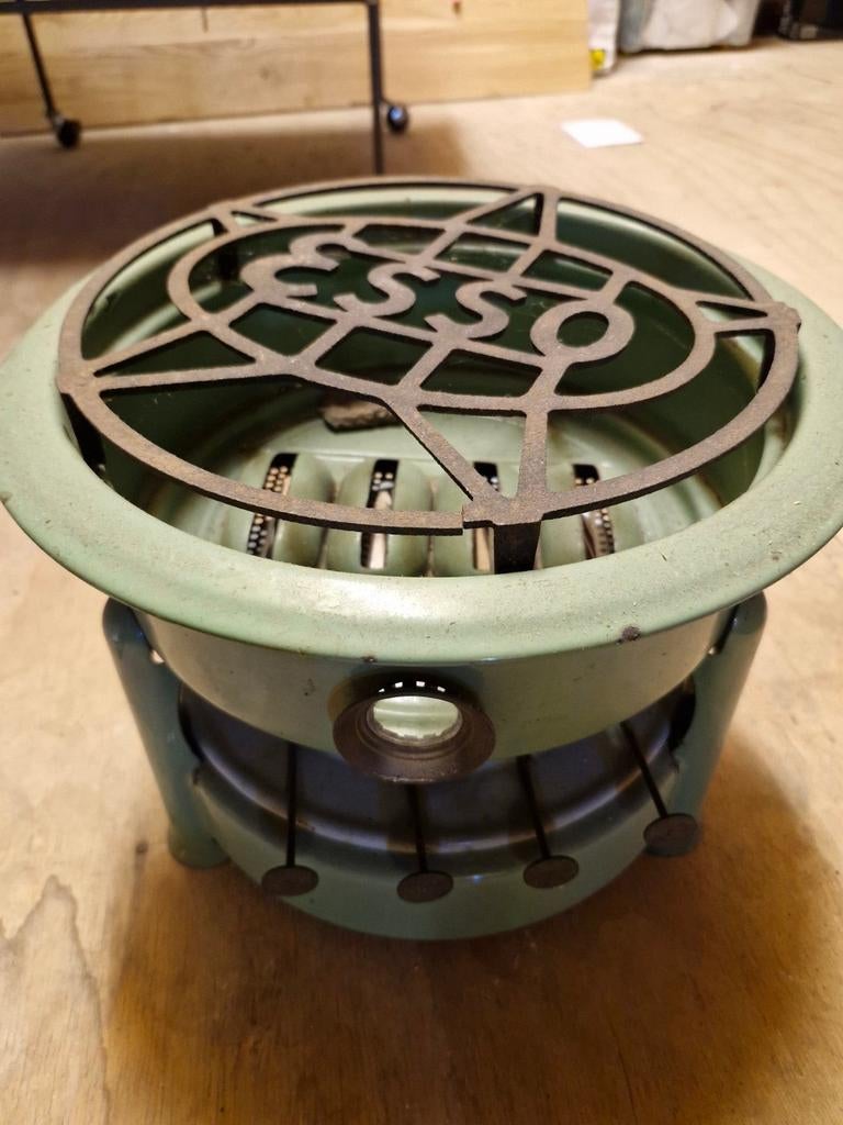 Emaille petroleumstel 4-pits - Voor de liefhebber, Antiek en Kunst, Ophalen