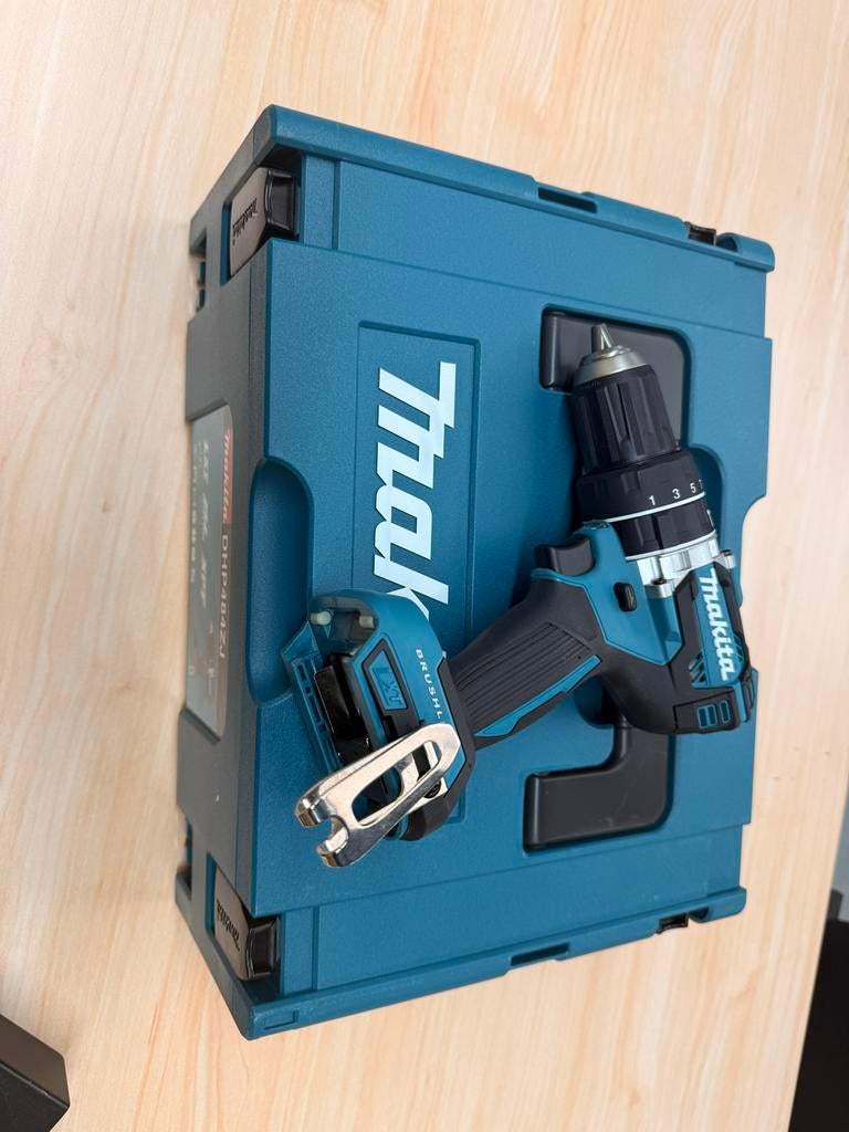 Makita DHP484ZJ Accu Klopboor-/Schroefmachine 18V (Mbox), Ophalen of Verzenden, Zo goed als nieuw, Boor- en Schroefmachine, Klopboormechanisme