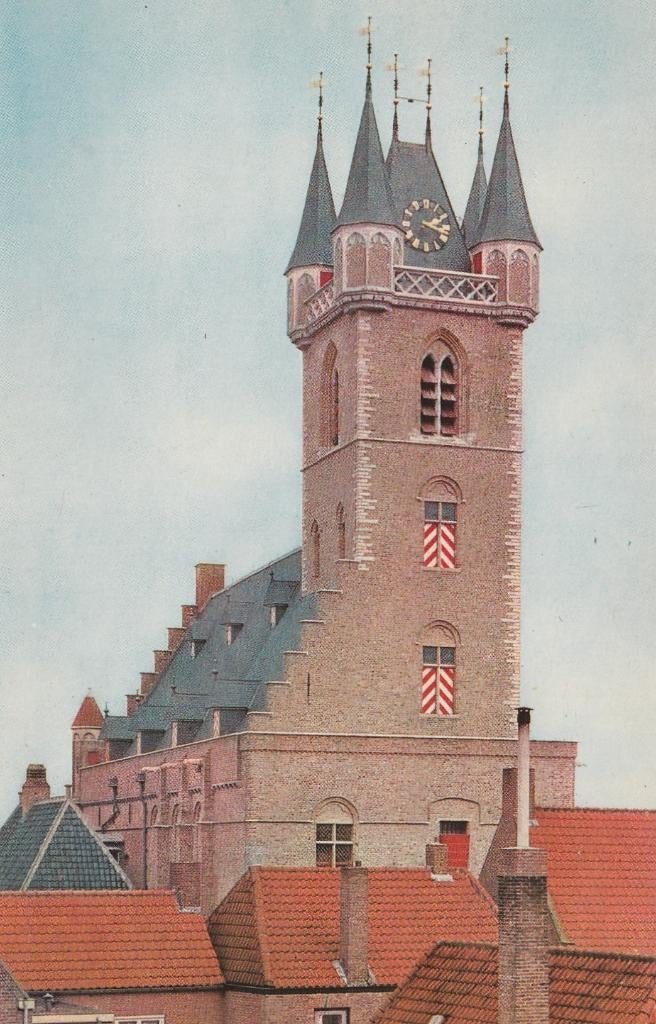 SLUIS Stadhuis kl.f., Verzenden, 1960 tot 1980, Gelopen, Zeeland