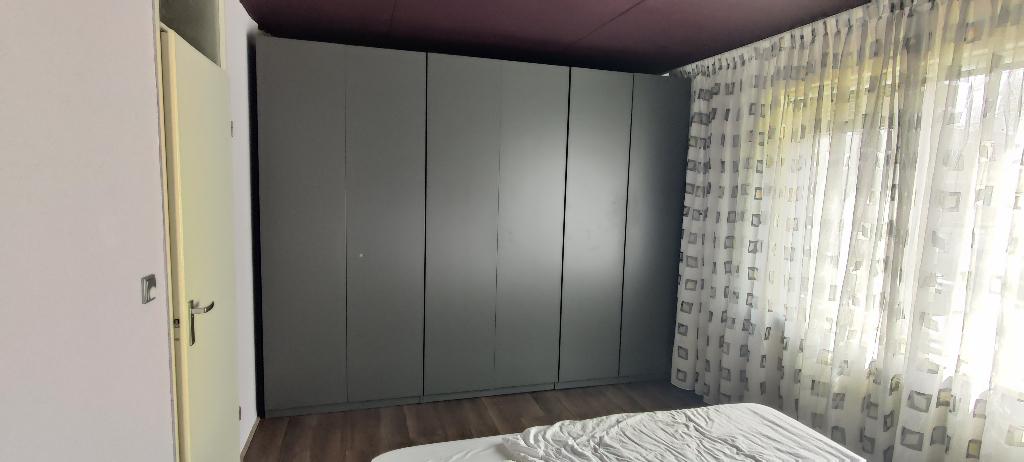 IKEA PAX kledingkast 300x58x236 antraciet (3 x 100cm breed), Ophalen, Overige materialen, 200 cm of meer, Met klep(pen)