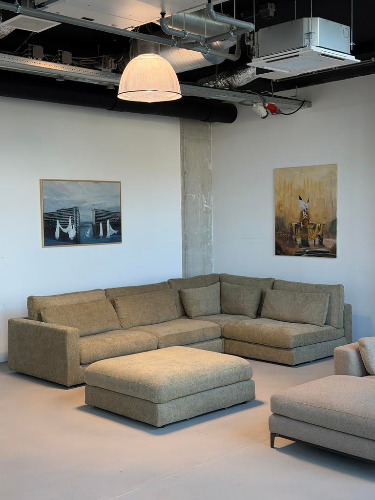 Linteloo Mauro Bank | Modulair | NIEUWSTAAT + Garantie, Hoekbank, 300 cm of meer, Ophalen of Verzenden, Zo goed als nieuw