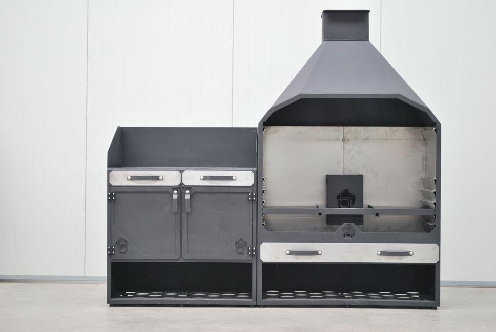 Braai, Tuin en Terras, Houtskoolbarbecues, Verzenden, Nieuw, QubeQ, Met accessoires