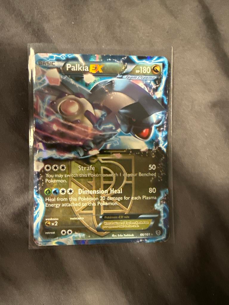 Palkia EX Team Plasma Pokémon kaart 66/101, Ophalen of Verzenden, Gebruikt, Losse kaart, Foil