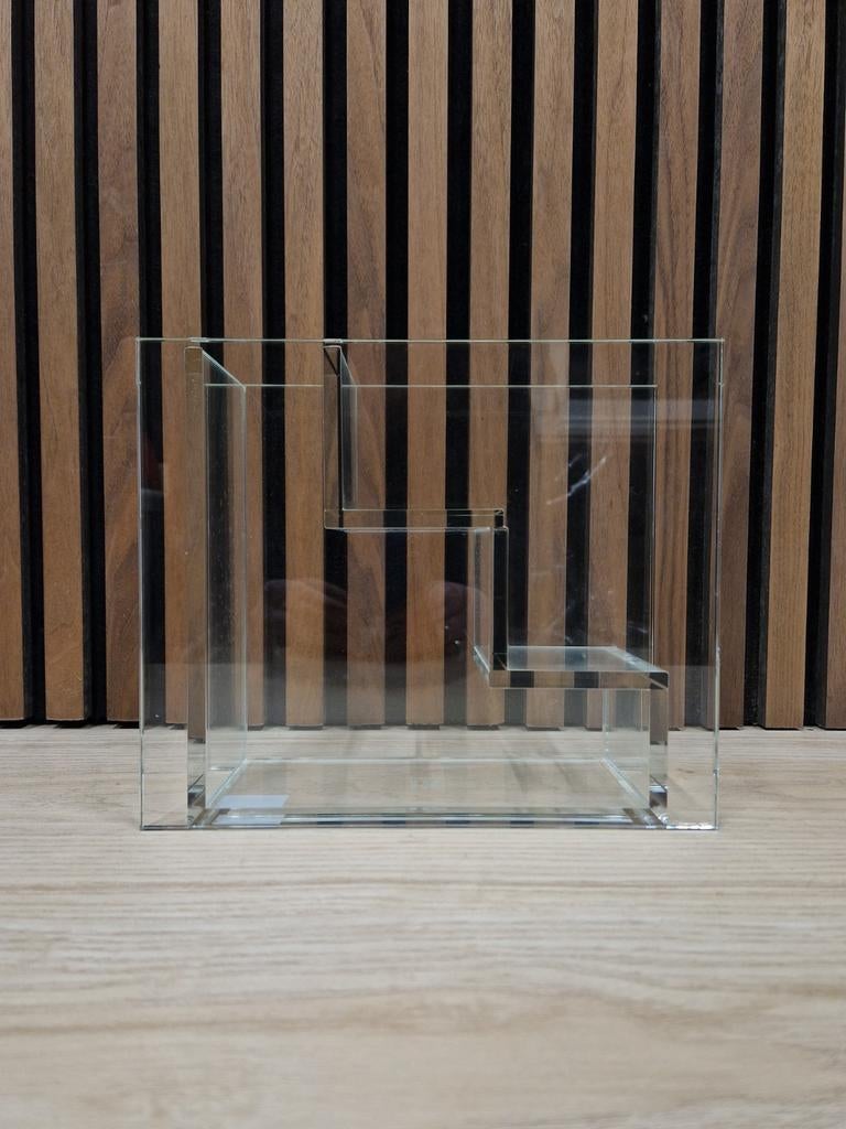 HK Living trapvaas glazen vaas, Overige kleuren, Nieuw, Ophalen of Verzenden, Glas