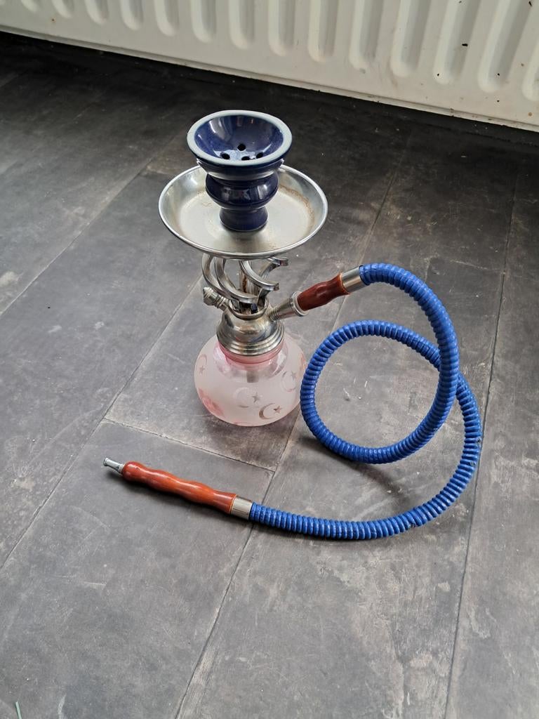 Kleine Shisha / Waterpijp met slang en kom, Ophalen of Verzenden, Gebruikt