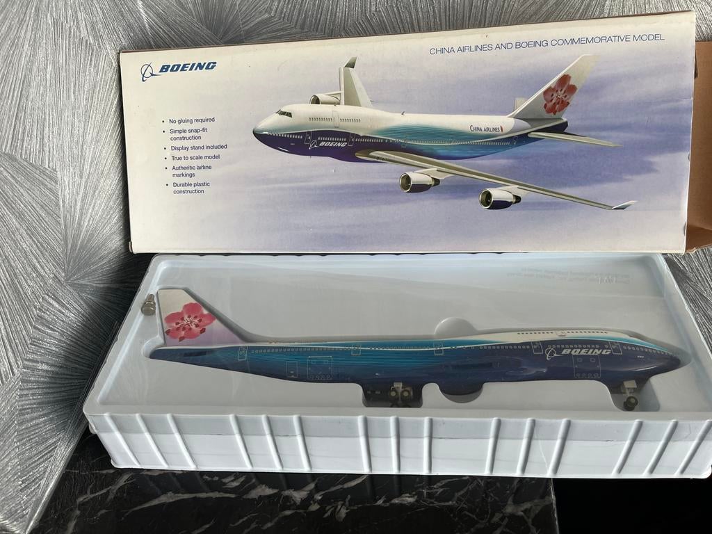 Boeing 747 China Airlines 1:200 Modelvliegtuig, Ophalen, Nieuw