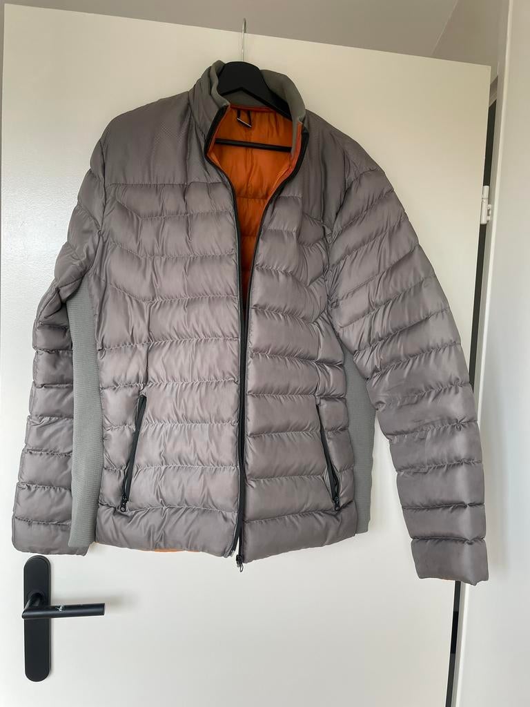 Heren tussenjas grijs valt als maat L, Ophalen of Verzenden, Zo goed als nieuw, Maat 52/54 (L), Grijs